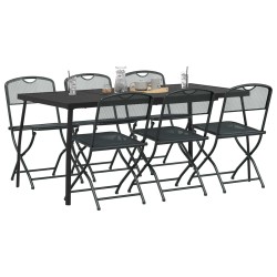 Ensemble de meubles d'extérieur 7 pcs Anthracite Fer et Acier 547526547526