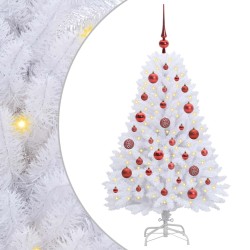 Sapin de Noël Artificiel à Branches Articulées Blanc 120 cm 547528547528