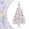Sapin de Noël Artificiel à Branches Articulées Blanc 120 cm 547528547528