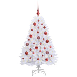 Sapin de Noël Artificiel à Branches Articulées Blanc 120 cm 547528547528
