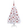 Sapin de Noël Artificiel à Branches Articulées Blanc 120 cm 547528547528