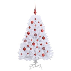 Sapin de Noël Artificiel à Branches Articulées Blanc 120 cm 547528547528