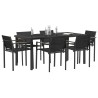 Ensemble de meubles d'extérieur 7 pcs Noir et anthracite 547533547533