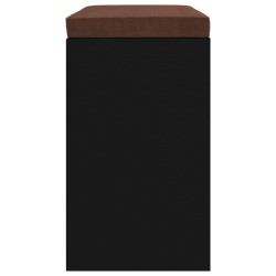 Banc à chaussures Noir 103x30x48 cm Bois d'ingénierie 547534547534
