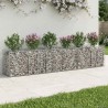 Lit surélevé gabion 2 pcs Argenté 300 x 50 x 60 cm 547535547535