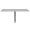 Table murale pliable Gris béton 100x60x56 cm Bois d'ingénierie 547536547536