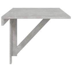 Table murale pliable Gris béton 100x60x56 cm Bois d'ingénierie 547536547536