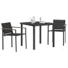 Ensemble de meubles d'extérieur 3 pcs Noir et anthracite 547537547537