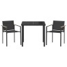 Ensemble de meubles d'extérieur 3 pcs Noir et anthracite 547537547537