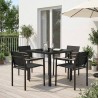 Ensemble de meubles d'extérieur 5 pcs Noir et anthracite 547538547538