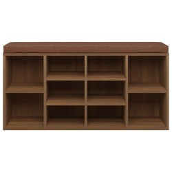 Banc à chaussures Chêne marron 103x30x48 cm Bois d'ingénierie 547539547539