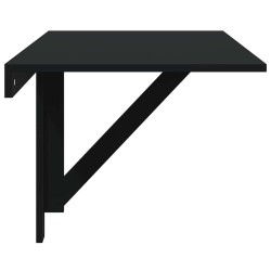 Table murale pliable Noir 100x60x56 cm Bois d'ingénierie 547540547540