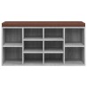 Banc à chaussures Sonoma gris 103x30x48 cm Bois d'ingénierie 547541547541