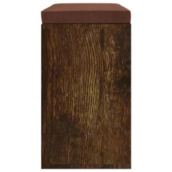 Banc à chaussures Chêne fumé 103x30x48 cm Bois d'ingénierie 547542547542