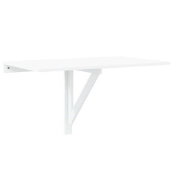 Table murale pliable Blanc brillant 100x60x56cm Bois ingénierie 547543547543