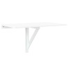 Table murale pliable Blanc brillant 100x60x56cm Bois ingénierie 547543547543