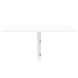 Table murale pliable Blanc brillant 100x60x56cm Bois ingénierie 547543547543