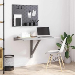 Table murale pliable Sonoma gris 100x60x56 cm Bois d'ingénierie 547544547544