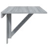 Table murale pliable Sonoma gris 100x60x56 cm Bois d'ingénierie 547544547544