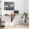 Table murale pliable Chêne marron 100x60x56cm Bois d'ingénierie 547545547545