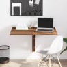 Table murale pliable Chêne marron 100x60x56cm Bois d'ingénierie 547545547545