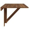 Table murale pliable Chêne marron 100x60x56cm Bois d'ingénierie 547545547545