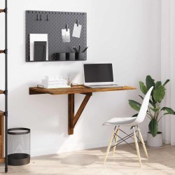 Table murale pliable Chêne fumé 100x60x56 cm Bois d'ingénierie 547546547546