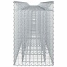 Lit surélevé gabion 3 pcs Argenté 400 x 50 x 80 cm 547549547549