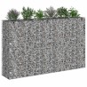 Lit surélevé gabion 3 pcs Argenté 250 x 50 x 150 cm 547563547563