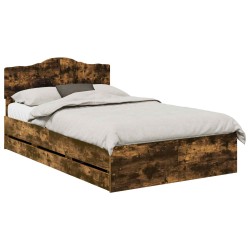 Cadre de lit Chêne fumé 120 x 190 cm Bois Ingénierie 547599547599