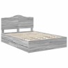 Cadre de lit Sonoma gris 140 x 200 cm Bois Ingénierie 547606547606