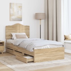 Cadre de lit Chêne Sonoma 75 x 190 cm Bois Ingénierie 547610547610