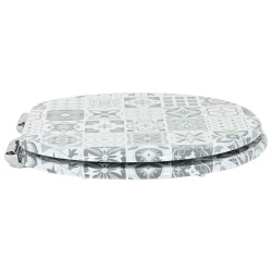 Siège de toilette à fermeture douce 2 pcs 44 x 38 cm 547612547612