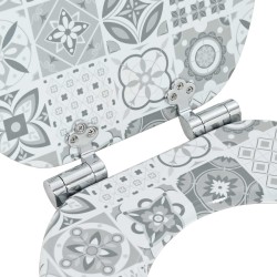 Siège de toilette à fermeture douce 2 pcs 44 x 38 cm 547612547612