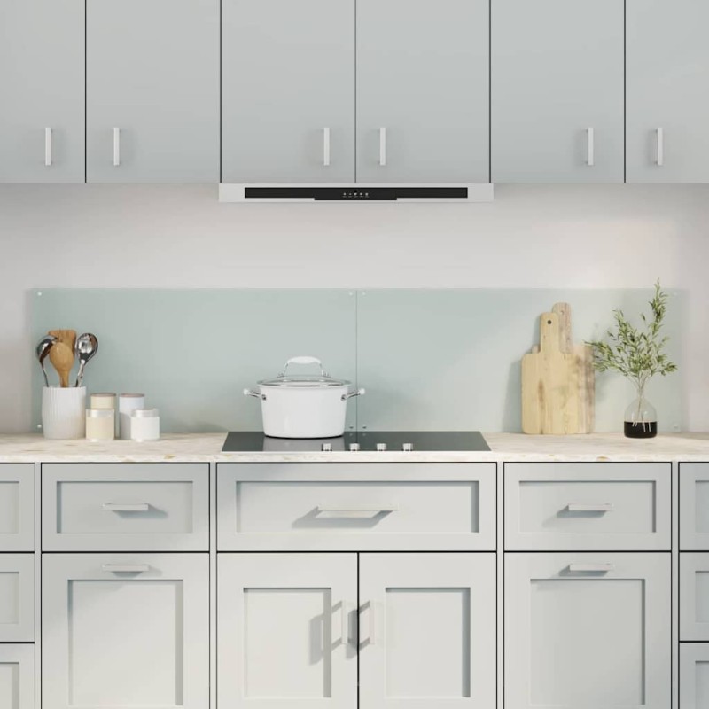 Crédence de cuisine 2 pcs Blanc 90 x 40 cm verre trempé 547618547618