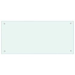 Crédence de cuisine 2 pcs Blanc 90 x 40 cm verre trempé 547618547618