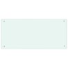 Crédence de cuisine 2 pcs Blanc 90 x 40 cm verre trempé 547618547618