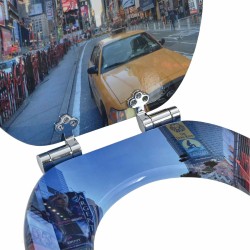 Siège de toilette à fermeture douce 2 pcs Multicolore 547622547622