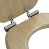 Siège de toilette à fermeture douce 2 pcs Couleur bambou clair 547623547623