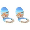 Siège de toilette à fermeture douce 2 pcs Coquillage de mer 547624547624