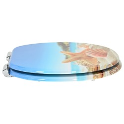 Siège de toilette à fermeture douce 2 pcs Coquillage de mer 547624547624