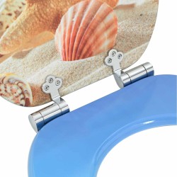 Siège de toilette à fermeture douce 2 pcs Coquillage de mer 547624547624