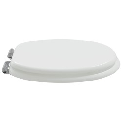 Siège de toilette à fermeture douce 2 pcs Blanc 44 x 38 cm 547629547629