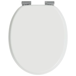 Siège de toilette à fermeture douce 2 pcs Blanc 44 x 38 cm 547629547629