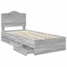 Cadre de lit Gris Sonoma 90 x 190 cm Bois Ingénierie 547632547632