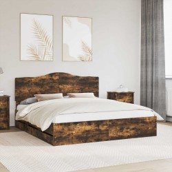 Cadre de lit Chêne fumé 180 x 200 cm Bois Ingénierie 547644547644