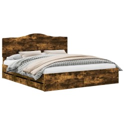 Cadre de lit Chêne fumé 180 x 200 cm Bois Ingénierie 547644547644