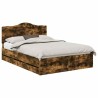 Cadre de lit Chêne Fumé 150 x 200 cm Bois Ingénierie 547647547647