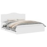 Cadre de lit avec tiroir Blanc 180 x 200 cm Bois Ingénierie 547659547659