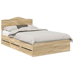 Cadre de lit Chêne Sonoma 120 x 200 cm Bois Ingénierie 547669547669